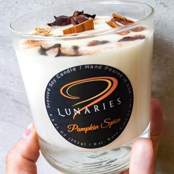 Pumpkin Spice Soy Candle w/ Wood Wick - Picture 7 of 16